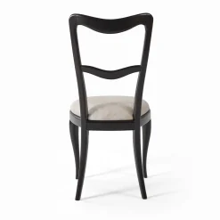 Sedia in legno in legno di tiglio tinto Ebano Babbol*Franco Bianchini