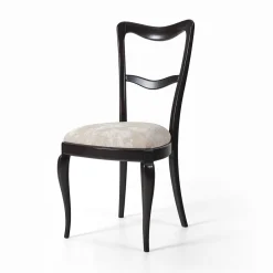 Sedia in legno in legno di tiglio tinto Ebano Babbol*Franco Bianchini