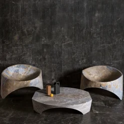 Sedia in marmo Kairo di Karim Rashid*Luce Di Carrara Best