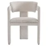 Sedia Iris in tessuto bianco e struttura in frassino*Pacini & Cappellini New