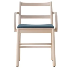 Sedia Julie bianca e verde petrolio di Emilio Nanni*TrabA' Hot