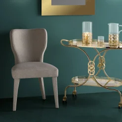 Sedia Lady V Beige di Ciarmoli Queda Studio*Villari New