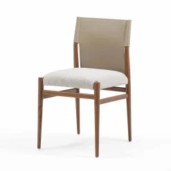 Sedia Ledermann in Pelle Beige*Enrico Pellizzoni