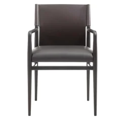 Sedia Ledermann in Pelle Marrone*Enrico Pellizzoni New