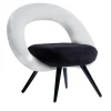 Sedia Lounge Dark Side Nera e Bianca*PuraVisione