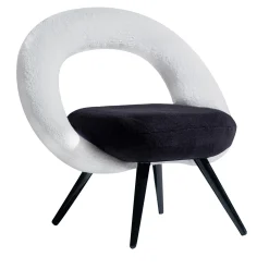 Sedia Lounge Dark Side Nera e Bianca*PuraVisione