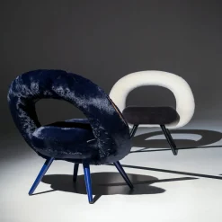 Sedia Lounge Dark Side Nera e Bianca*PuraVisione