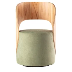 Sedia lounge Hug verde salvia di Luigi Maggiore*Barba Design