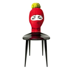 Sedia Lux Gstaad rossa e gialla*Fornasetti Online