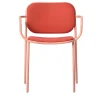 Sedia Metis Imbottita Rossa con Braccioli di Gabbertas Studio*TrabA' Best