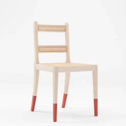 Sedia North con piedi rossi*Pietrachiara New