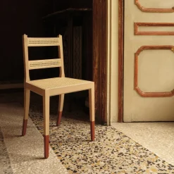 Sedia North con piedi rossi*Pietrachiara New