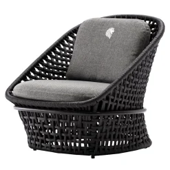 Sedia Occasionale in tessuto nero per esterni*Giorgio Collection New