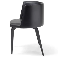 Sedia Pergy in Extraleather con gancio per borsa*Sitia Discount