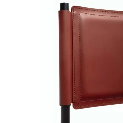 Sedia Pris in Pelle Rossa*Enrico Pellizzoni Discount