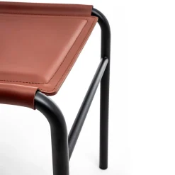 Sedia Pris in Pelle Rossa*Enrico Pellizzoni Discount