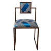 Sedia quadrata in ottone Funky Stripes*Francesco Della Femina Best