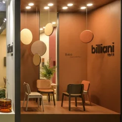 Sedia Rotonda Babà 870 Beige di Emilio Nanni*Billiani 1911