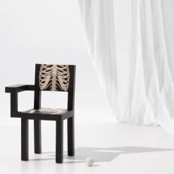 Sedia scheletrica nera*Scapin Collezioni Discount