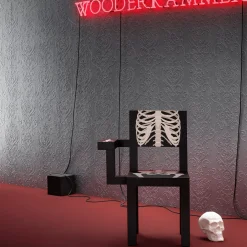 Sedia scheletrica nera*Scapin Collezioni Discount