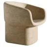 Sedia Scultorea in Marmo Beige Cosimo*Luce Di Carrara Best
