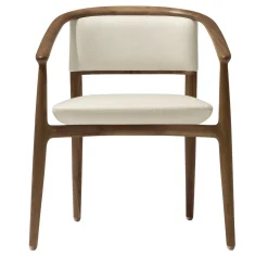 Sedia Sinbad bianca con braccioli*Giorgetti