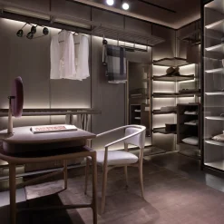 Sedia Sinbad bianca con braccioli*Giorgetti