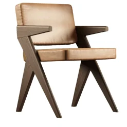 Sedia Souvenir in pelle marrone*Giopagani New