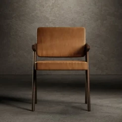 Sedia Souvenir in pelle marrone*Giopagani New