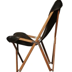 Sedia Tripolina in pelle nera*Dario Alfonsi Sale