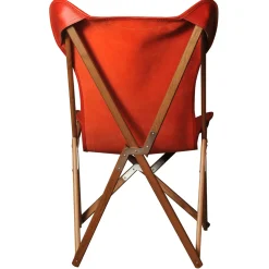 Sedia Tripolina in pelle rossa*Dario Alfonsi Online