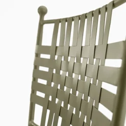 Sedia Tundra in ferro battuto con cuscino Checkmate*Dante Negro Sale