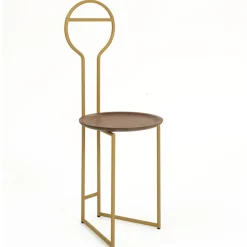 Sedia-armadio Joly in noce con schienale alto di Lorenz + Kaz*Colé Clearance