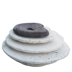 Seduta Oasi N.1 in Travertino Paglierino e Larice Invecchiato*Kreoo Online