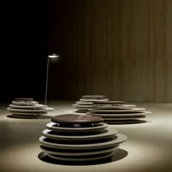 Seduta Oasi N.1 in Travertino Paglierino e Larice Invecchiato*Kreoo Online