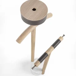 Servomuto Patrick in Legno di Rovere con Base in Marmo Bianco*Durame Clearance