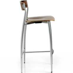 Set di 2 sgabelli da banco in noce Baba di Sergio Mian*Altek Italia Design Sale