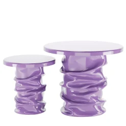 Set di 2 Tavolini Laterali Viola Gemini*Studio X Clearance