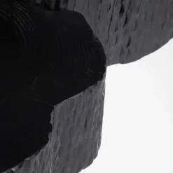 Set di 2 tavolini neri intagliati Eclipse*Omnibus Design Outlet