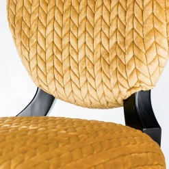 Set di due sedie Sophia in legno e tessuto*VGnewtrend Clearance