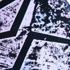 Set di tre tavolini in cristallo ametista Zig-Zag*Ghirò Studio Discount