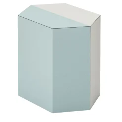 Sgabello Atlas con striscia verticale azzurra*Giobagnara