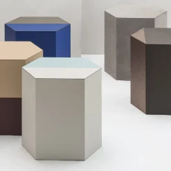 Sgabello Atlas con striscia centrale marrone*Giobagnara Best