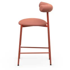 Sgabello basso Pampa SG-65 rosa e rosso di Studio Pastina*Chairs & More Clearance