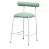 Sgabello basso Pampa SG-65 verde salvia e bianco di Studio Pastina*Chairs & More Online