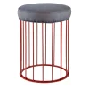 Sgabello Cage in ferro rosso carminio*Bronzetto