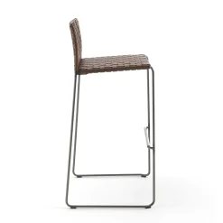 Sgabello da bar Bizzy Brown Woven*Enrico Pellizzoni Outlet