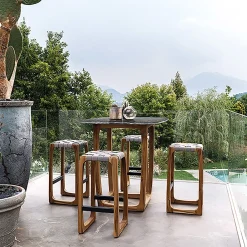 Sgabello da bar grigio Bungalow di Jamie Durie*Riva 1920 Hot