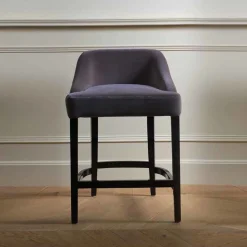 Sgabello da bar grigio Vicky*DOM Edizioni Clearance