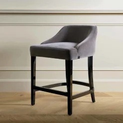 Sgabello da bar grigio Vicky*DOM Edizioni Clearance